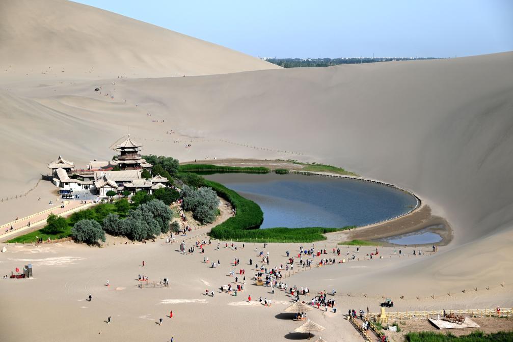 Gansu desert landscape Gansu desert landscape